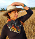 Wool Cowl Scarf - Pueblo Dwelling