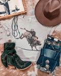 Cowboys Print Short Sleeve Top