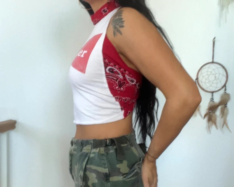 Budweiser Flame Halter Top