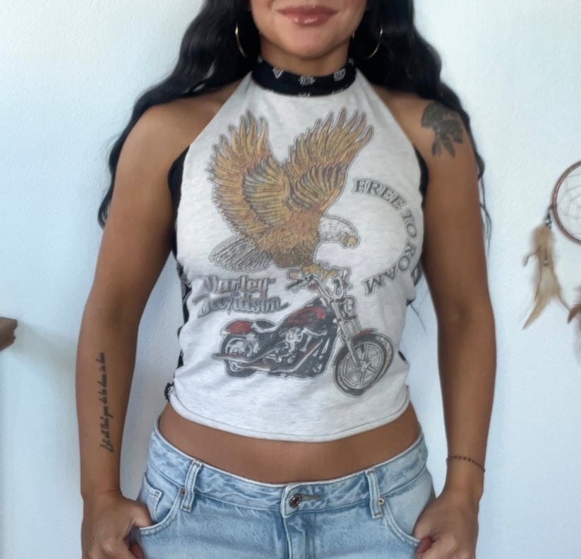 Harley Davidson  Halter  Tee