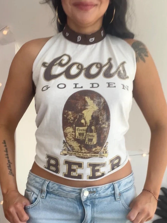 Coors Flame Halter Top