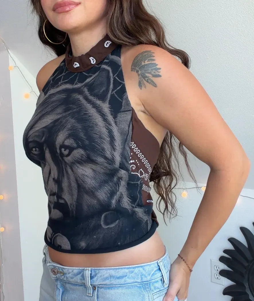 Native American Halter Tee