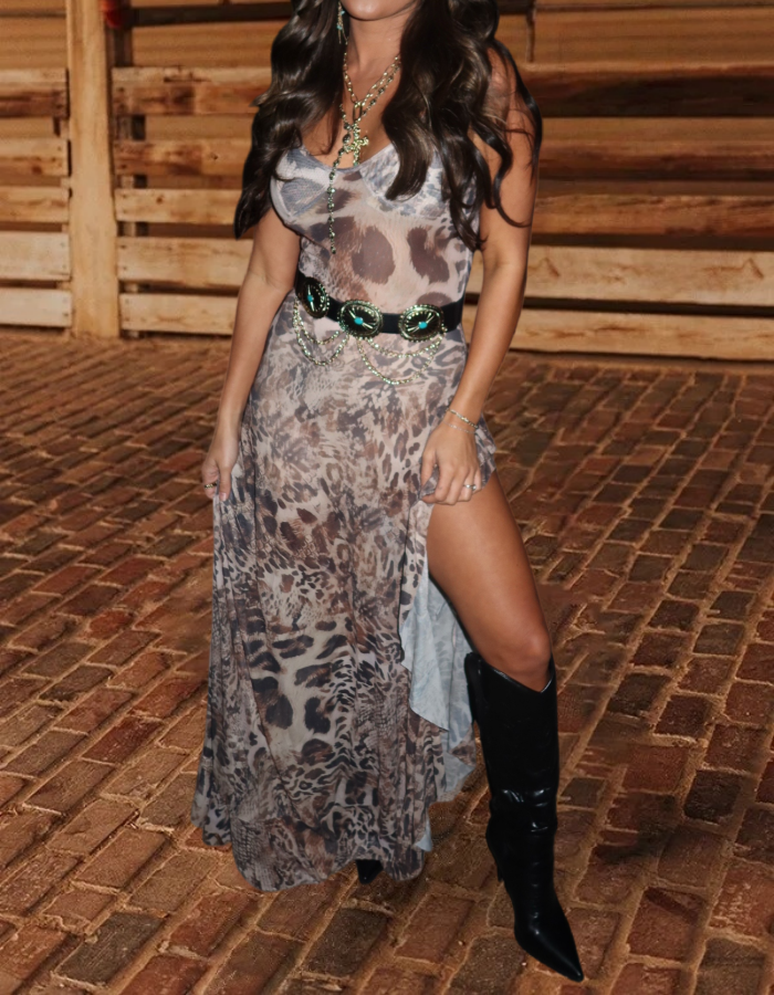 Women's Jungle Maxi Dress