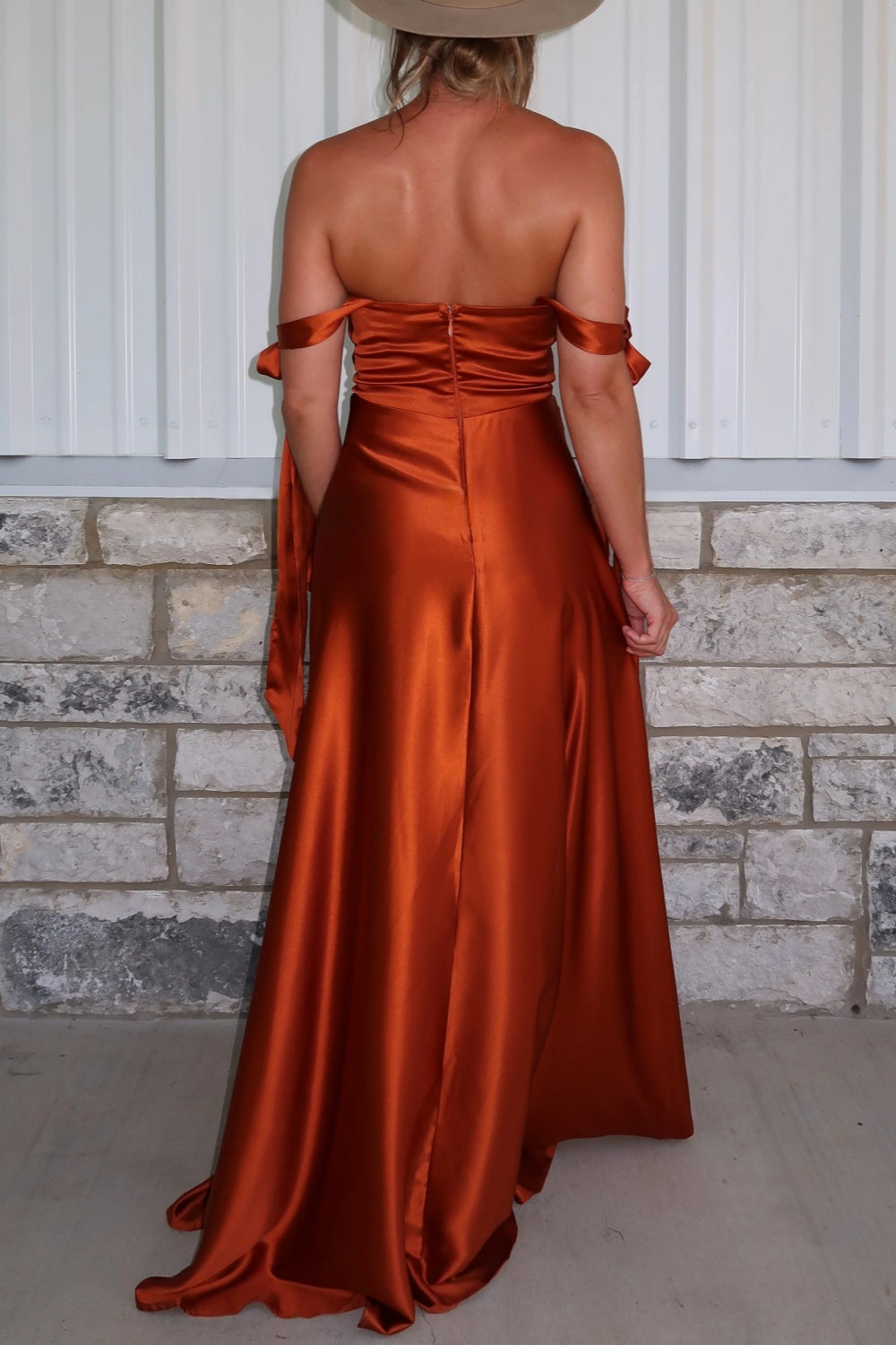 Desert Sand Satin Dress