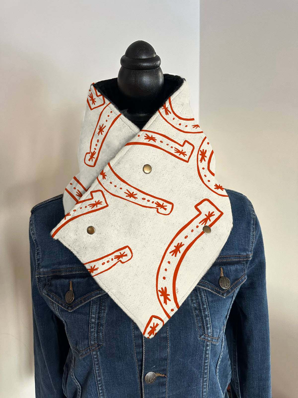 Western Cowboy Aztec Warm Neck Hood