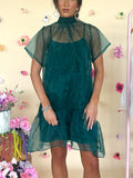 Wholesale Berny Organza Mock Neck Mini Dress