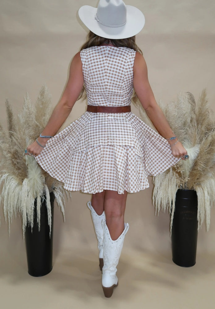 Chic Check Mini Dress