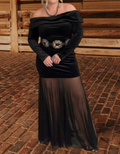 Elegant One Shoulder Maxi Dress