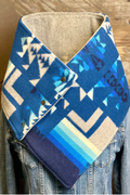 Western Mountain Pattern Warm Neck Hood
