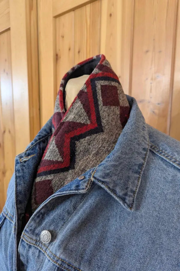 Women's Simple Western Denim Warm Scarf