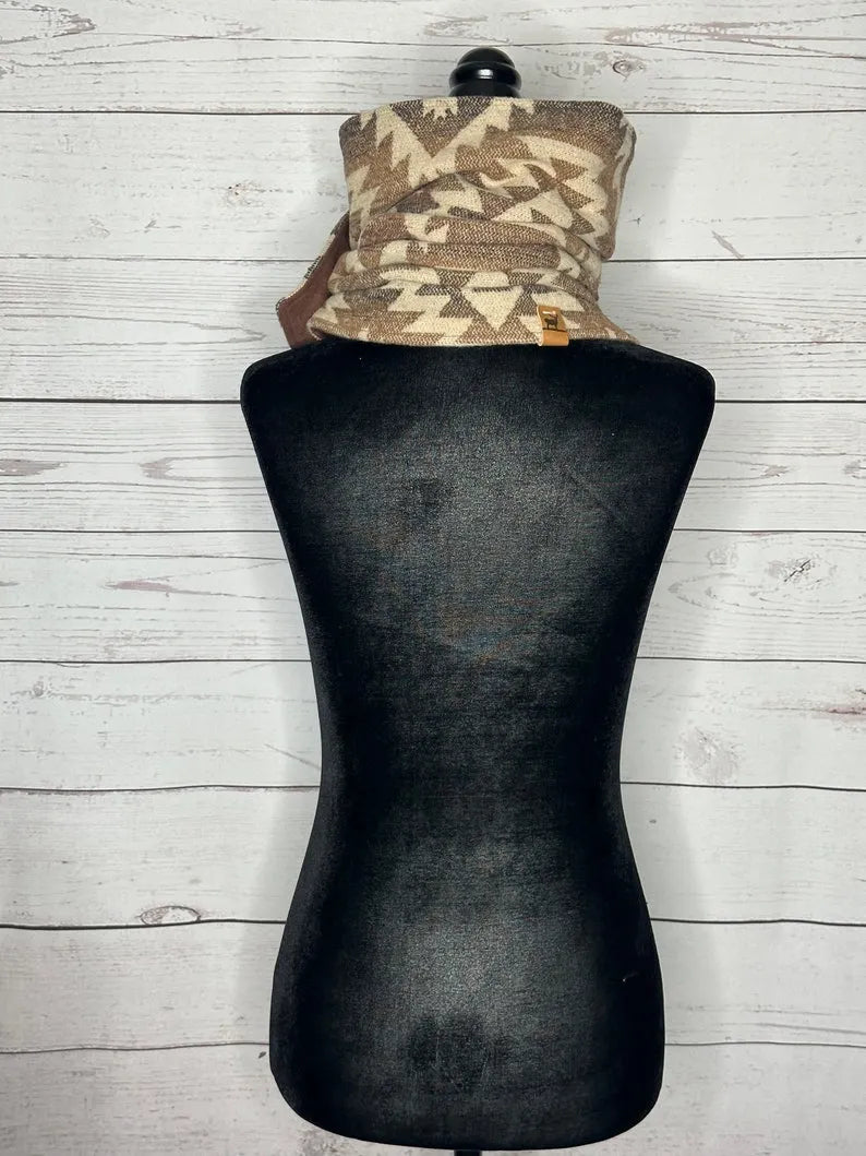 Harvest Western Aztec Warm Neck Hood