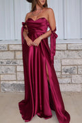 Strawberry Wine SatinDress