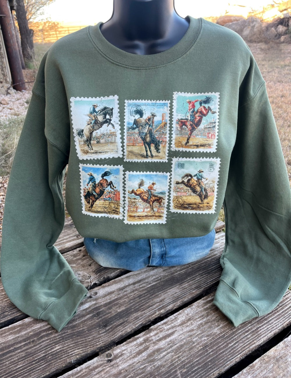 Vintage Buckin’ Stock Sweatshirt