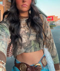 Women's Camo Long Sleeved Top