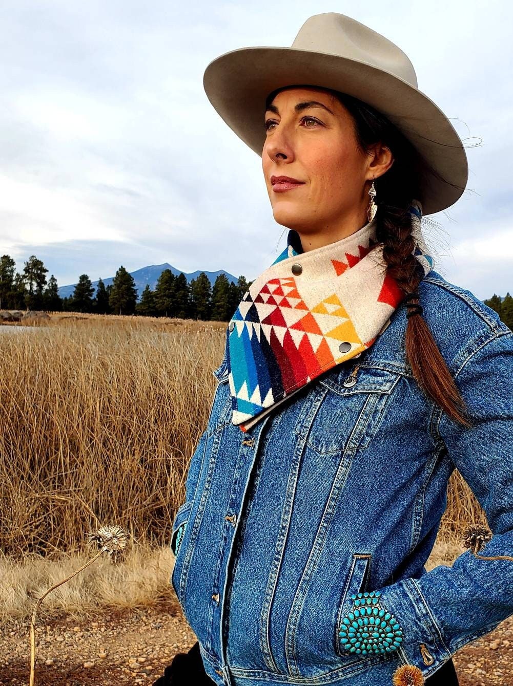 Wool Cowl Scarf - Pilot Rock