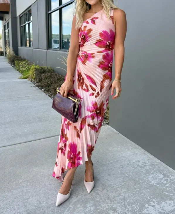 Songs of Summer Asymmetrical Maxi Dress