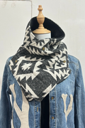 Western Cowboy Aztec Warm Neck Hood