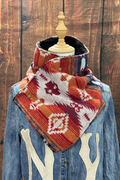 Western Cowboy Aztec Warm Neck Hood