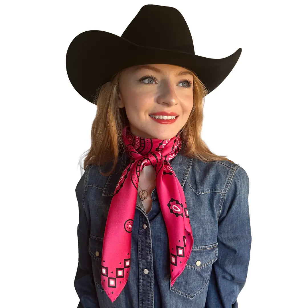 Paisley Wild Rags (Flamingo) Pink Silk Scarf