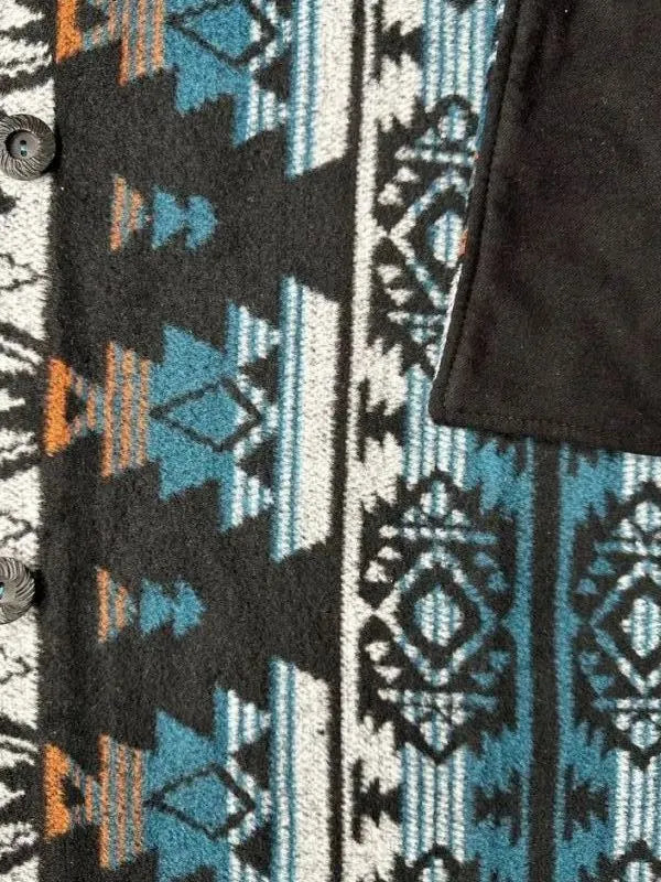 Regal Western Aztec Warm Neck Hood